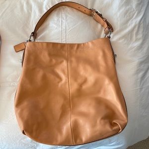 Coach Purse, Medium, Coral/Peach